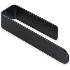 Hand Towel Holder Black - Self Adhesive Towel Bar Stainless Steel  Strong