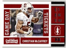 2017 Panini Contenders Draft Picks Christian McCaffrey Game Day Tickets #7