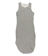 bar III Womens Striped Tank Bodycon Dress, Black, Medium