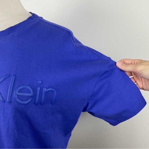 Calvin Klein Performance Solid Blue Tee Shirt Top… - image 3