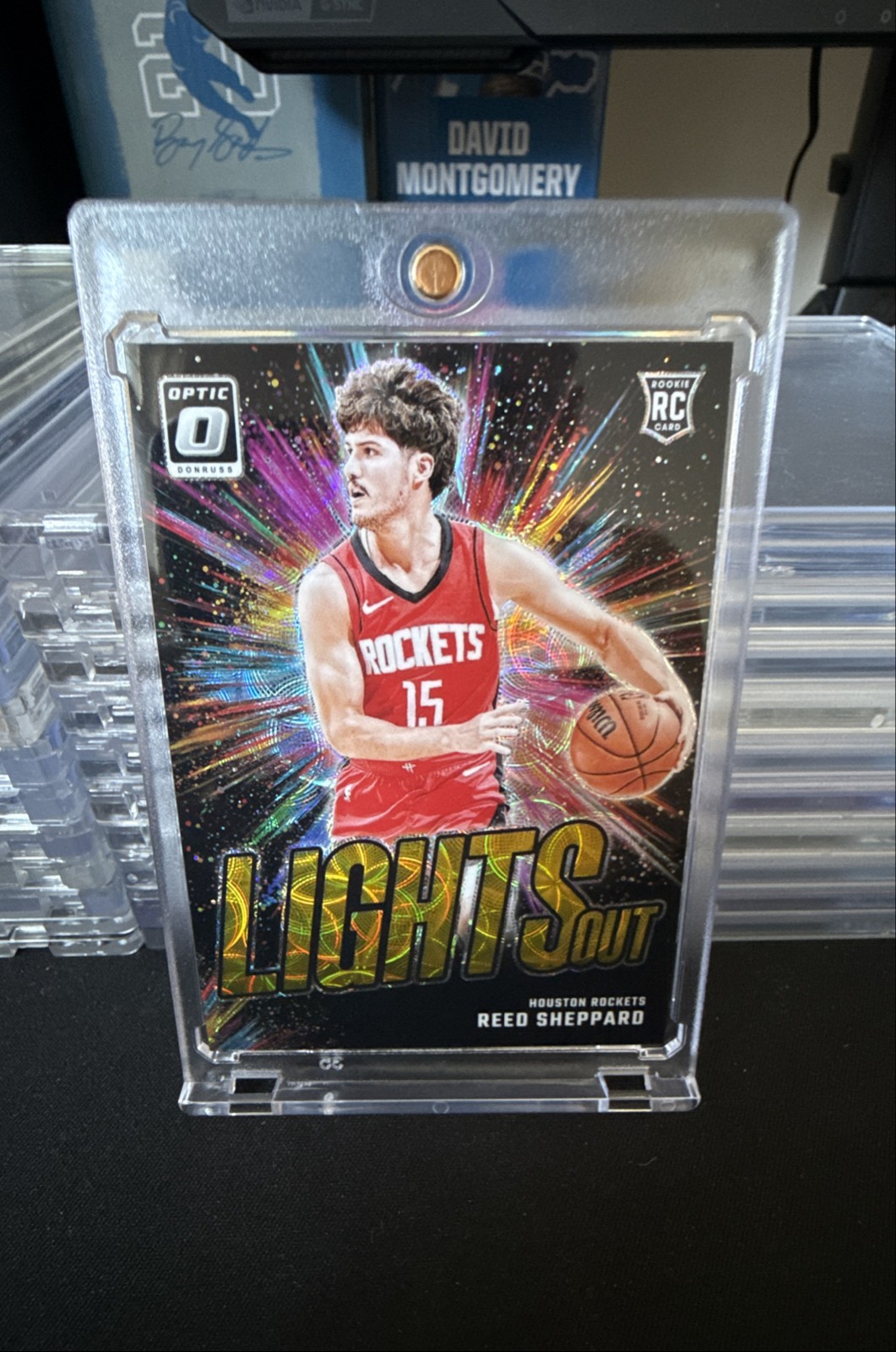 2024-25 Panini Donruss Optic - Lights Out Reed Sheppard #13 Gold Prizm /10 (RC)
