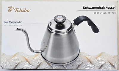 Tchibo Schwanenhalskessel inkl. Thermometer Wasserkocher 800ml manuell