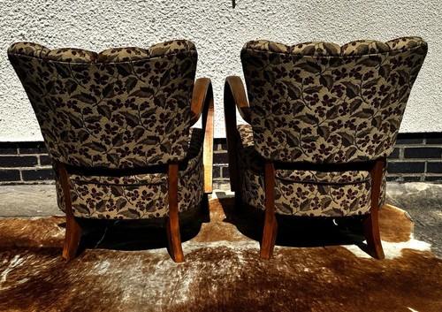 Pair of Halabala Art Deco armchairs model H237 original Condition UK Dealer - Picture 7 of 13
