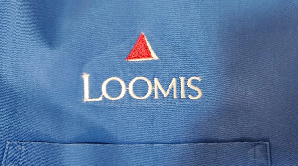 Camisa Loomis Blindada Vintage 5XL Azul Abotonada LS Algodón/Poliéster Autoridad Portuaria Foto 3 de 4