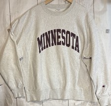 Vintage CHAMPION Minnesota Golden Gophers Reverse Weave Heather XL Sweatshirt