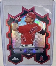 2013 Topps Chrome Chrome Connections Die Cuts #CCJH Josh Hamilton Card