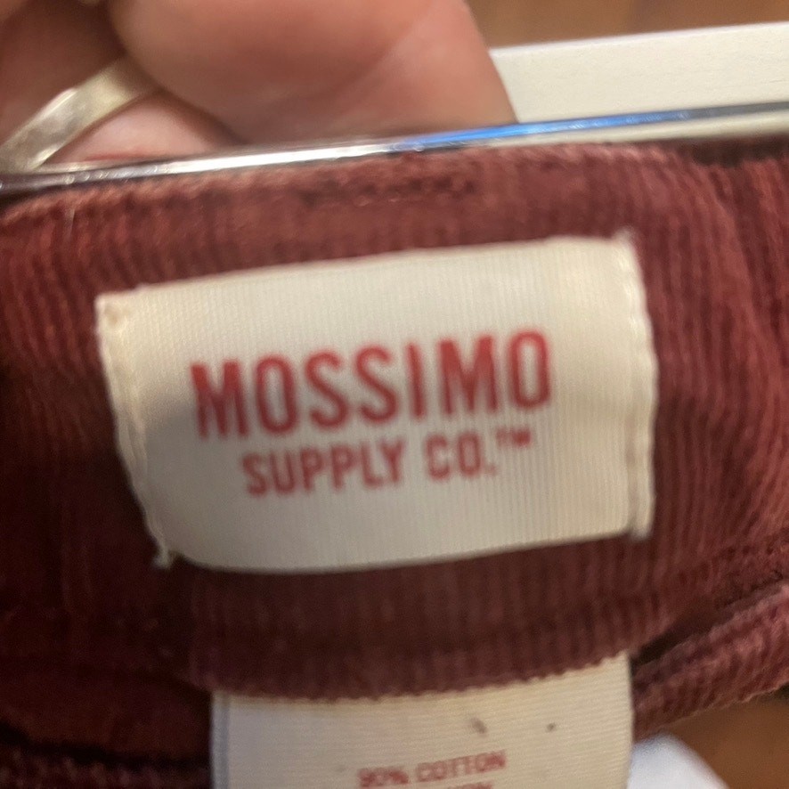 Mossimo Deep Rust Corderoy Snap Front Mini Skirt … - image 5