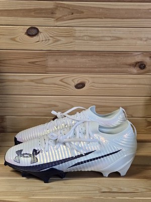 Under Armour Blur Pro White Midnight Navy Football Cleats 3028220