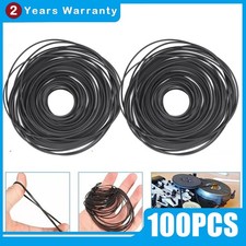 100 PCS Square Rubber Drive Belt For Cassette Player Recorder Repair Replacement