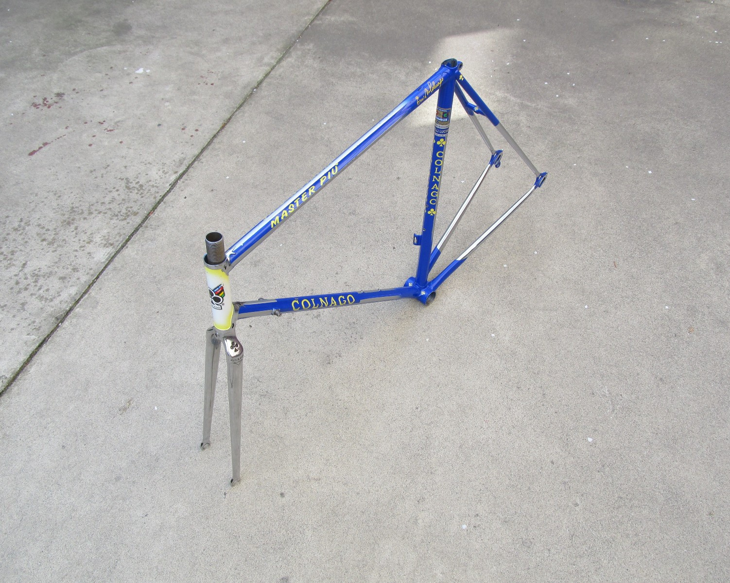 Vintage 1990's Colnago Master Piu Steel Rim Brake Frame & Fork