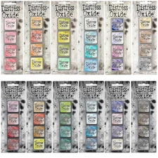 Ranger Tim Holtz Mini Distress OXIDE Ink Stamp Pad Kit (4 Ink Pads) YOU CHOOSE