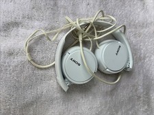 Sony MDR-ZX110 Wired On-Ear Stereo Extra Bass Headphones White - Excellent