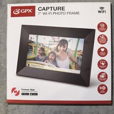 GPX PFW763B, 7-Inch Digital Photo Frame with SD/MMC Memory Card Reader, New
