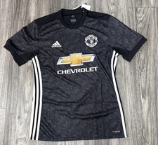 Adidas Manchester United Away Black/White 2015/16 Stadium Jersey Size S Men