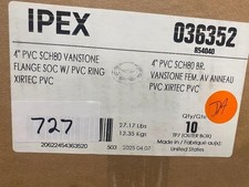 NEW Box of 10 IPEX 036352 Xirtec 4" PVC Schedule 80 Vanstone Flanges (Socket)
