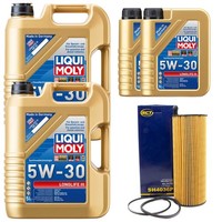 MotoröL Set Longlife III 5W-30 Liqui Moly 12 Liter + ÖLfilter FüR Audi A8 Q7 4.0