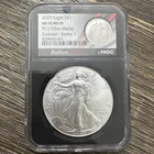 2025 $1 AMERICAN SILVER EAGLE NGC MS70  + 1/10TH MS70 Platinum