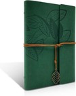PU Leather Journal Notebook, Vintage Refillable Bound Travel Diary, Ring Binder 