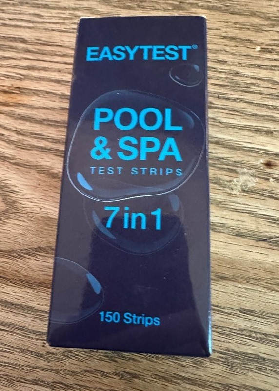 Easytest 7-Way Pool Test Strips 150 Strips Water Chemical Testing Hot Tub & Spa
