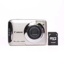 Canon PowerShot A495 10.0MP Digital Camera - Silver - FULLY WORKING