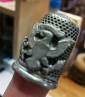 Vintage PEWTER Thimble with American Seal Eagle  — photo 3