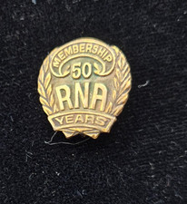 VINTAGE RNA ROYAL NEIGHBORS OF AMERICA 50 YEAR MEMBERSHIP LAPEL PIN