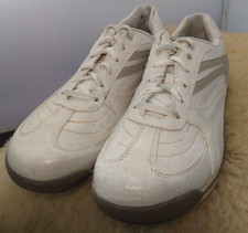 DEXTER WOMANS BOWLING SHOE B4468-9 LEATHER COMFORTABLE SIZE 9.5 WHITE GRAY STRIP