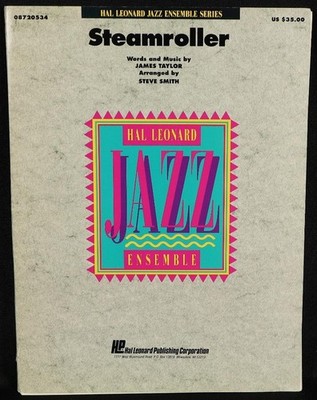 Steamroller Sheet Music Score by James Taylor Hal Leonard Jazz Ensemble