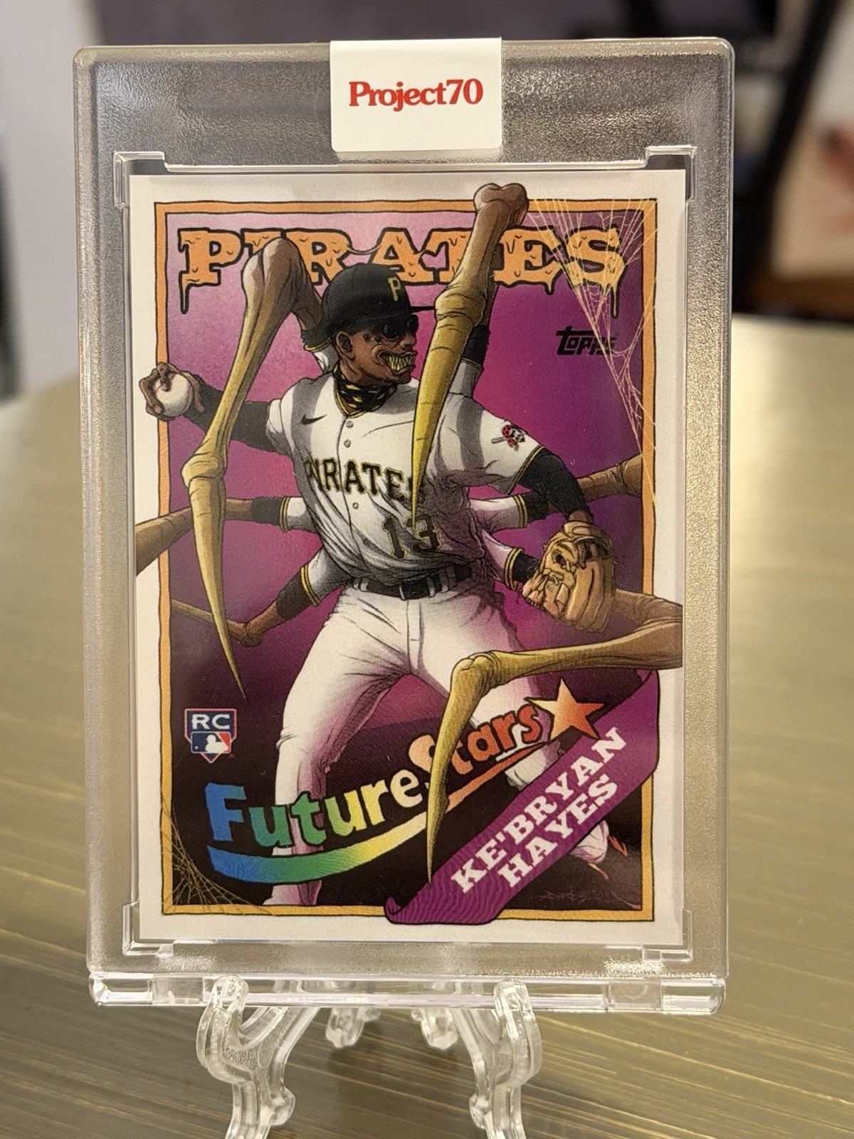 2021 Topps Project 70 - 1988 Topps Baseball Ke'Bryan Hayes 1988 W/ Chrome Auto