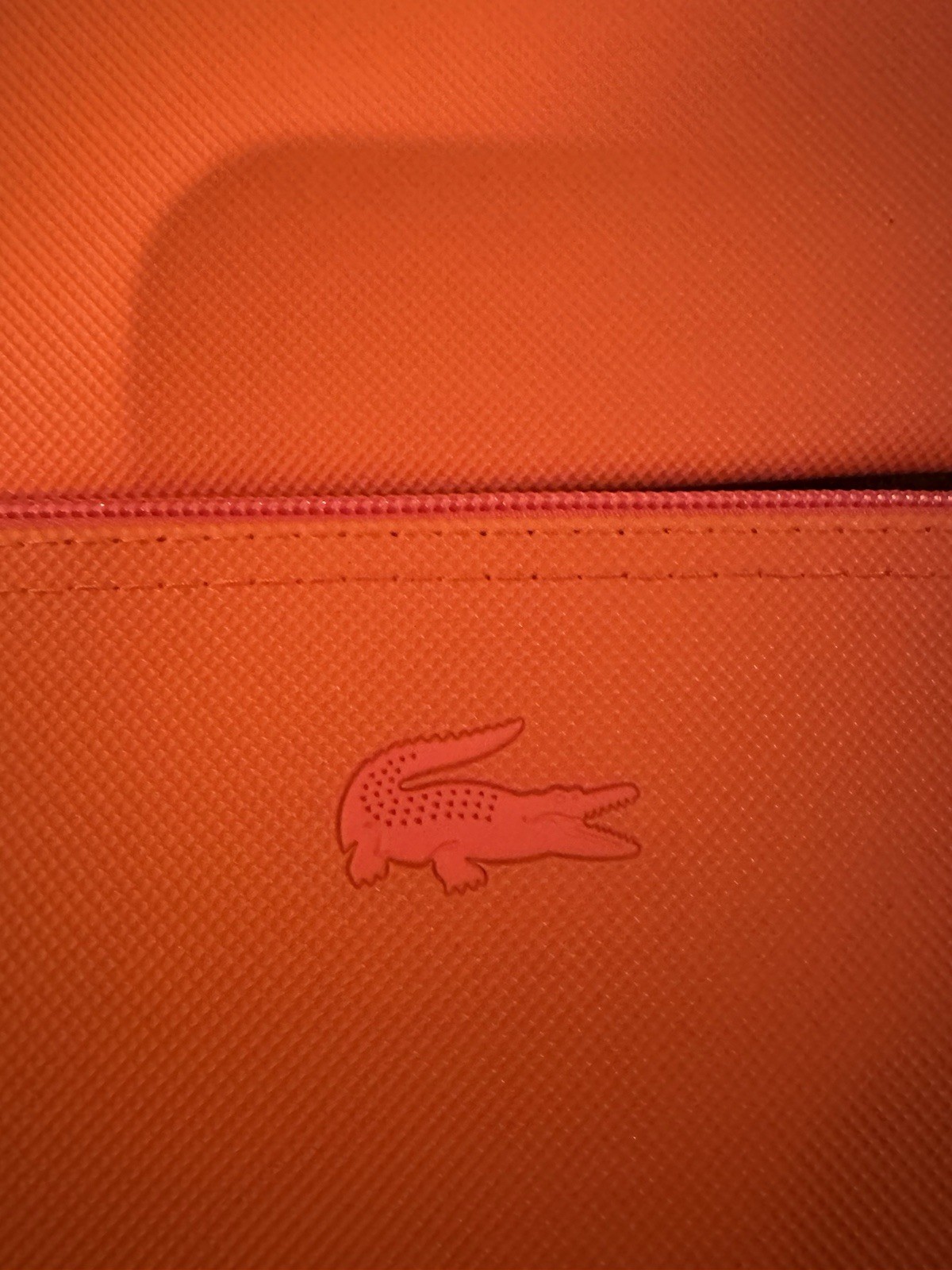 2! Turkish Airlines Lacoste Orange Amenities Kit Travel  Pouch Bag Empty thumbnail 2