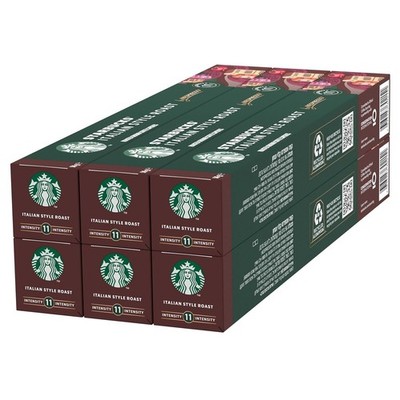 STARBUCKS Italian Style Roast für NESPRESSO Kaffeekapseln (6 x 10 Kapseln)