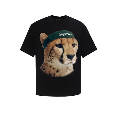 Superior Cheetah T-Shirt Wild Animal Graphic Tee Fast Speed Style Unisex