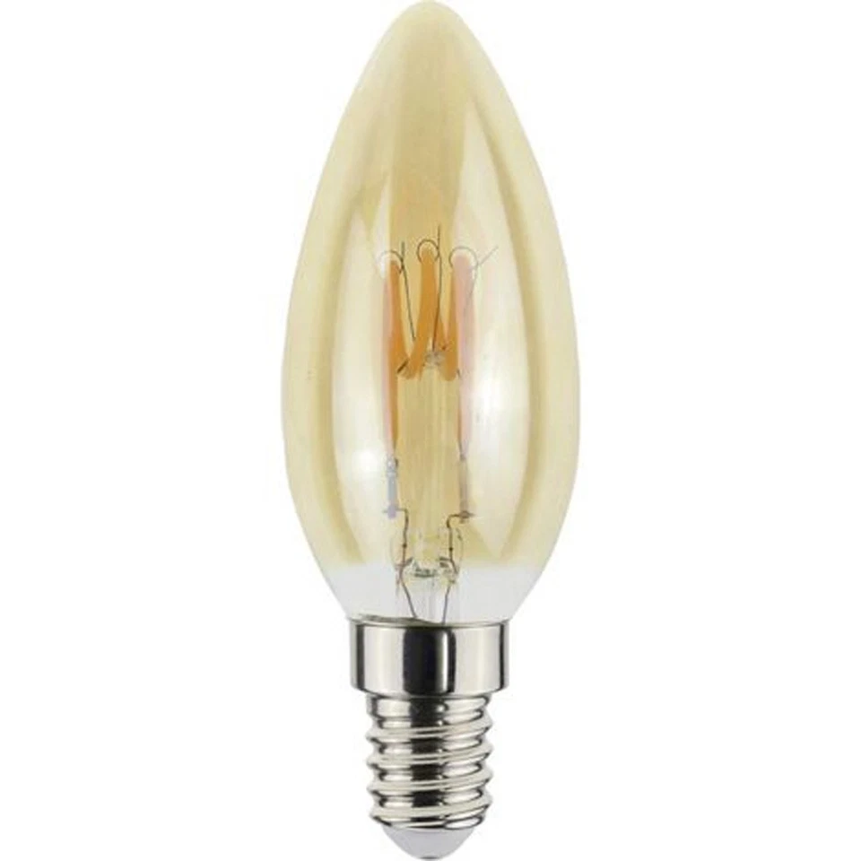 LightMe LED Spiral Filament Kerze 2,3W = 14W E14 gold 125lm Vintage extra warm - Bild 1 von 1
