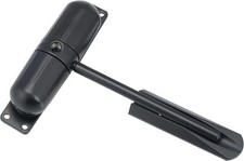 Sterling 271 DCBK Black Surface Mounted Spring Loaded Door Closer with 1/2 Ho...
