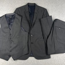 J Crew Ludlow Loro Piana Traje de 3 Piezas 36R Para Hombres 31x34 Blazer Abrigo Pantalones Conjunto Chaleco