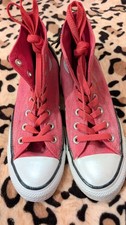 Image of Converse Chuck Taylor All Star Hi – Hot Pink | Zip Detail | UK3 NEW