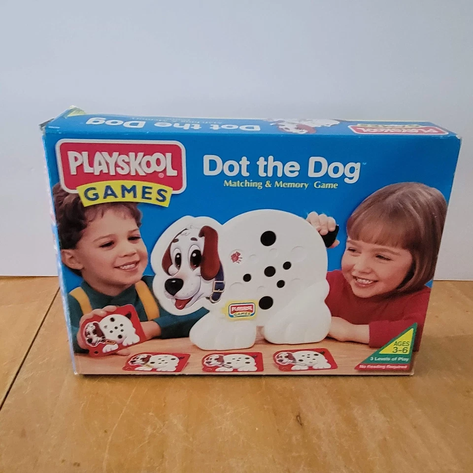 Juego de memoria vintage Playskool Games Dot the Dog a juego Foto 4 de 4