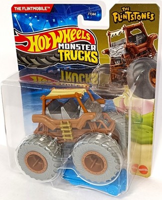 THE FLINTMOBILE Flintstones Monster Trucks Live Hot Wheels Die-cast 1:64
