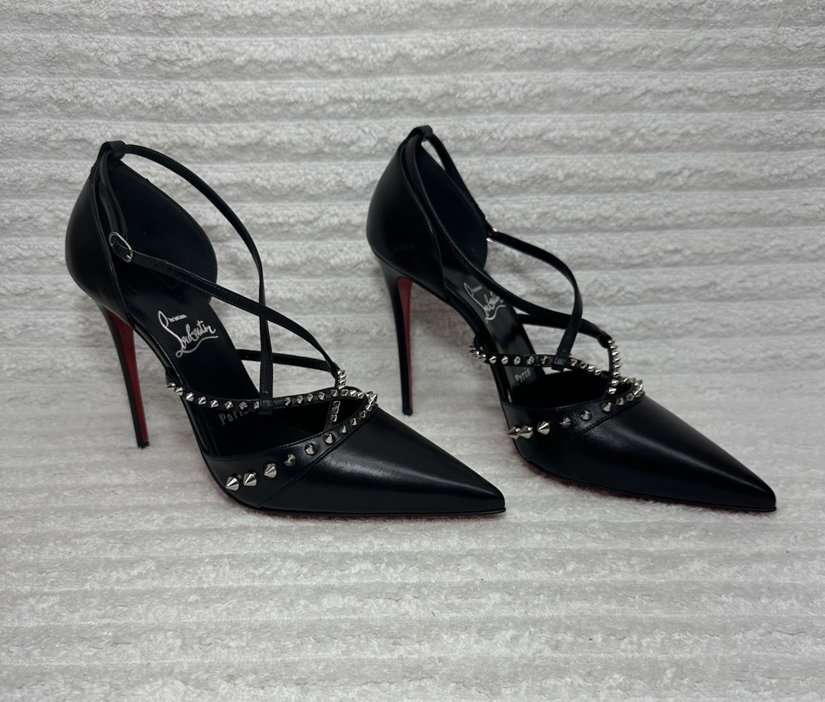 New Christian Louboutin Tatooshka Spike Pump 100 Studded