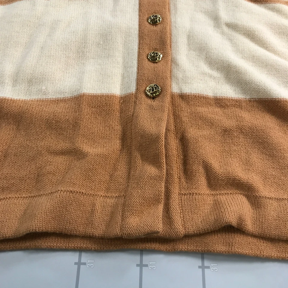 Cárdigan vintage Sonia Rykiel para mujer 40 marrón tostado beige lana botones de angora suave Foto 3 de 4
