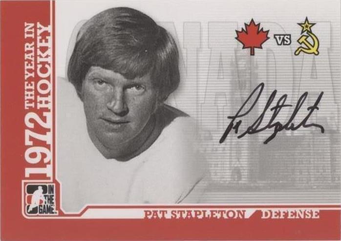 2009-10 In the Game 1972 The Year in Hockey - Autographs Pat Stapleton ...