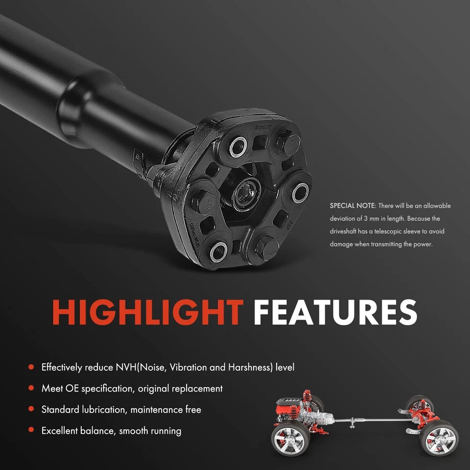 Eixo de transmissão traseiro eixo de hélice conjunto para Hyundai Genesis Coupe 2010-2012 manual trans - Imagem 4 de 4