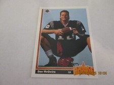 DAN MCGWIRE SEAHAWKS 1991 UPPER DECK STAR ROOKIE CARD #7. rookie card picture