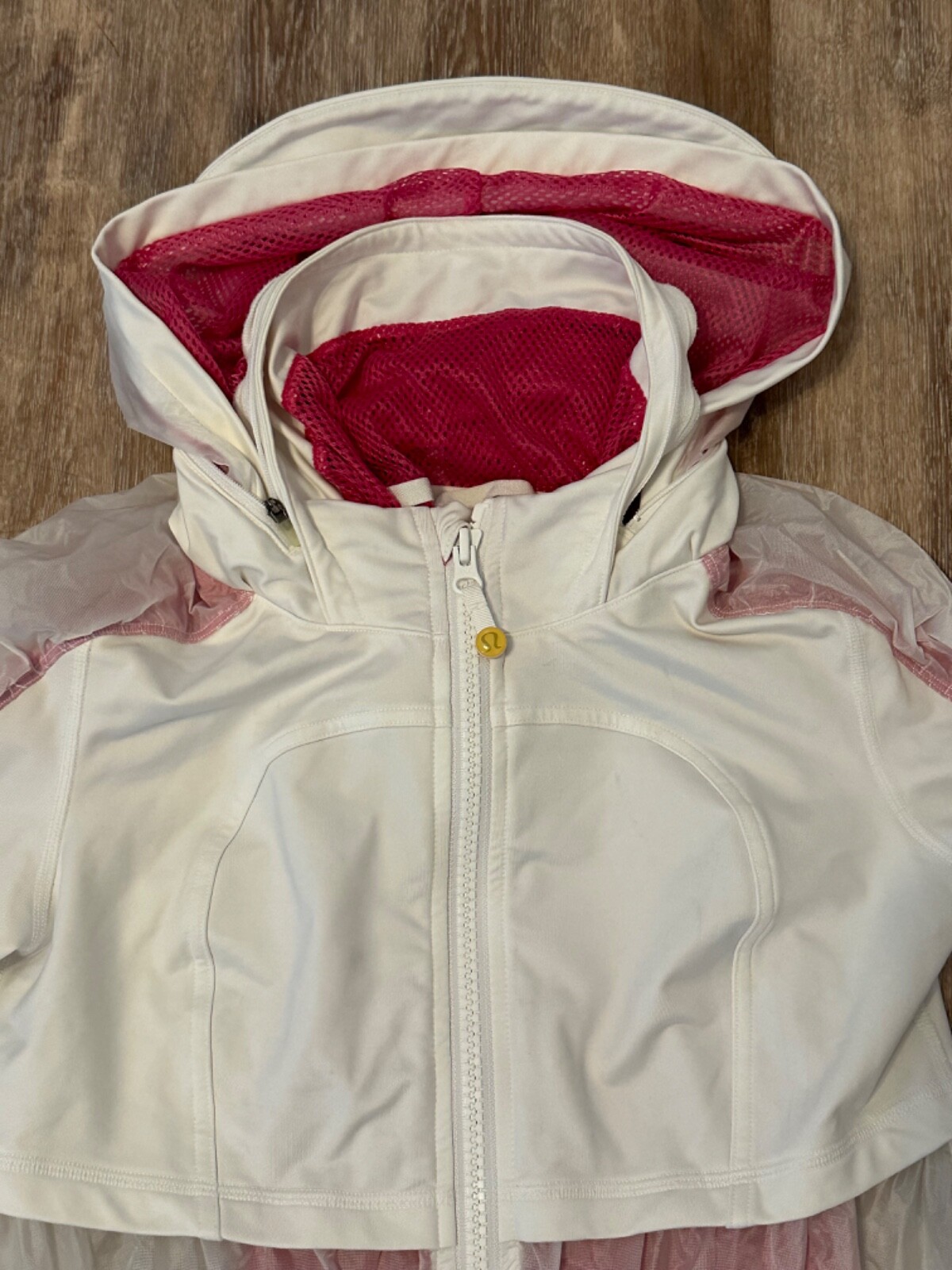 Lululemon Windbreaker Jacket Transparent Hood Hot… - image 3