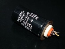 One used vintage Siemens capacitor 100u 100u 350V Klangfilm tested W Germany