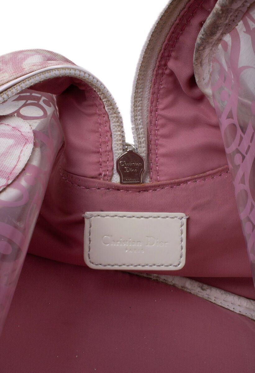 Dior 2004 Pink Clear PVC Monogram Logo Bowling Bag | eBay Dior 2004 Pink Clear PVC Monogram Logo Bowling Bag | eBay