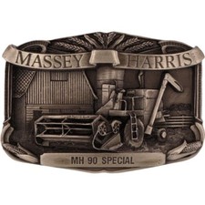 Massey Harris MH 90 Special Tractor Ferguson Farmer Farming NOS Vtg Belt Buckle