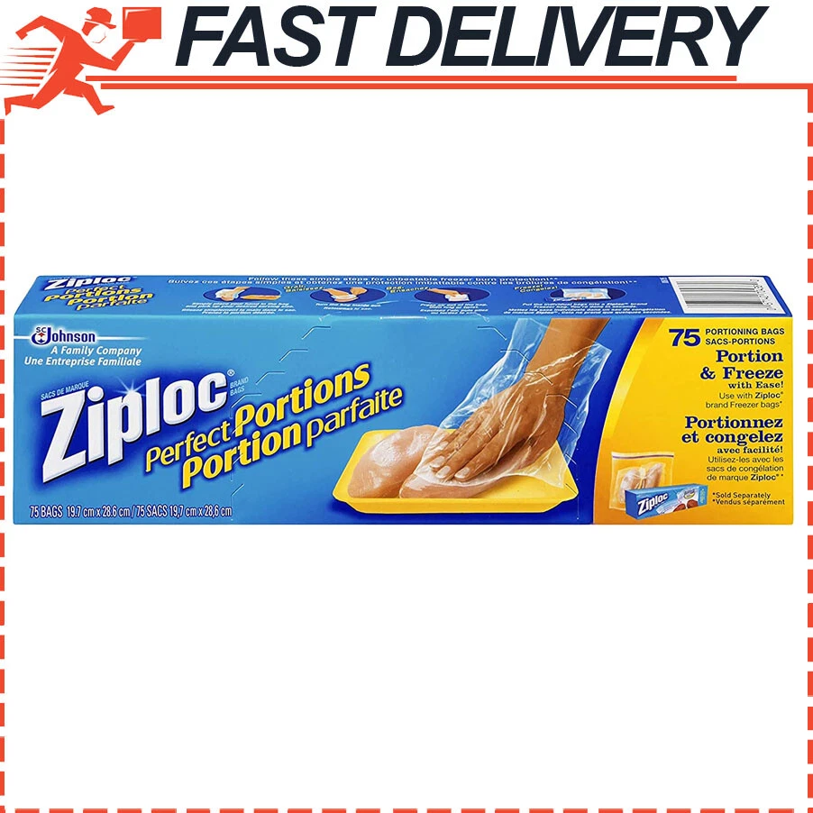 Ziploc Storage Bags, Gallon - 75 count