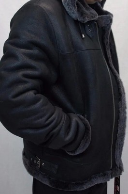 B3 Flug Herren 100% Echtes Lamm Leder Aviator Bomber Jacke