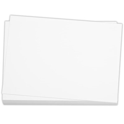 200 Pieces 5'' x 7'' White Cardstock Heavyweight Cardstock Sheets Blank Invitat...